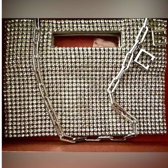 New* Cult Gaia Lucinda Mini Crystal Clear Shoulder Bag $368 - Picture 4 of 10